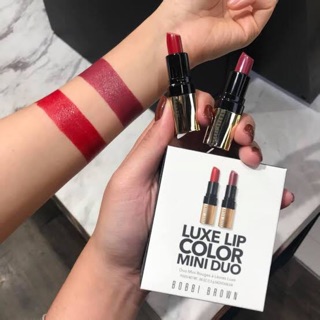 BOBBI BROWN MINI LUXE LIP COLOR MINI DUO.