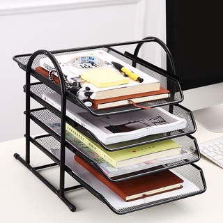 ชั้นวางเอกสาร 4 ชั้นจัดเก็บเอกสาร A4 Paper Holder Document Tray