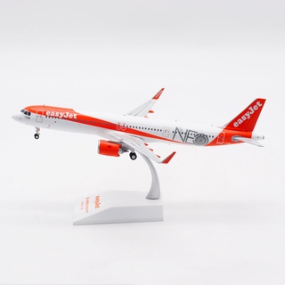 โมเดลเครื่องบิน JC wings 1:200 British easyJet Airbus a321neo อัลลอย g-uzma