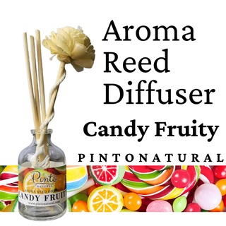 (โค้ด 77WUSX ลดทันที15%)​PINTONATURAL Aroma Reed Diffuser ก้านไม้หอมปรับอากาศ กลิ่นแคนดี้ฟรุ๊ตตี้ Candy Fruity