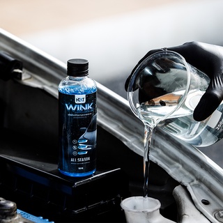 ผลิตภัณฑ์ทำความสะอาดกระจกรถสำหรับใส่หม้อพักปัดน้ำฝน  WINDSHIELD CLEANER AND COATING BY NEKT WINK