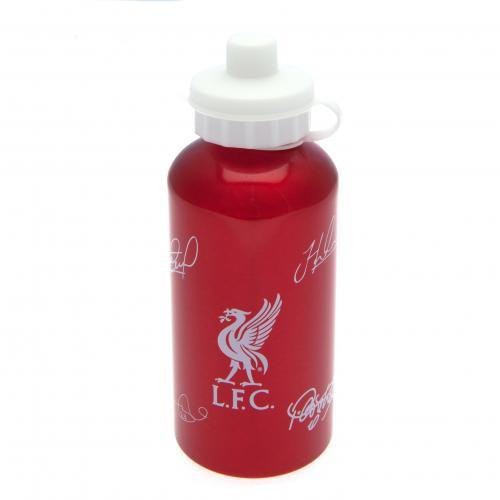 Liverpool FC ขวดน้ำ อลูมิเนียม ลิเวอร์พลู ลายเซ็นต์นักฟุตบอล (Red)