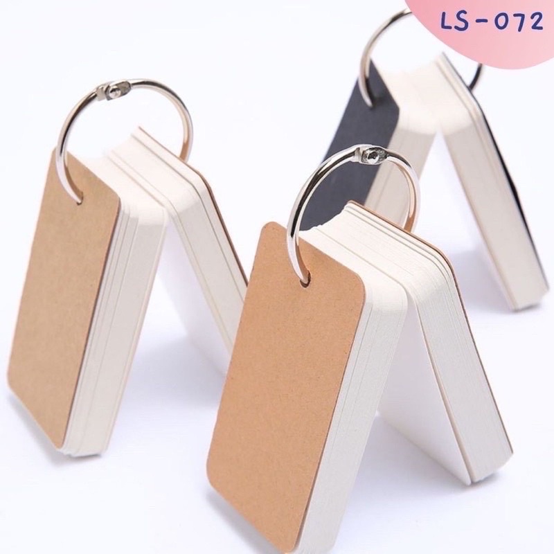 สมุดคำศัพท์ บัตรคำศัพท์ 100 แผ่น กระดาษสีขาวครีม flash card หนา แฟลชการ์ด ห่วงแกะได้ กระดาษจดคำศัพท์ อังกฤษ บัตรคำศัพท์ - รูปที่ 4