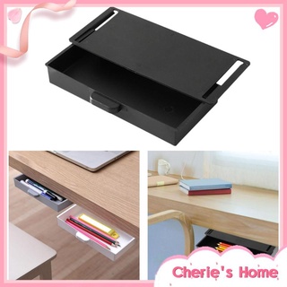 Sticky Desk Drawer Case Pencil Stationery Storage for Cabinet Finishing Box