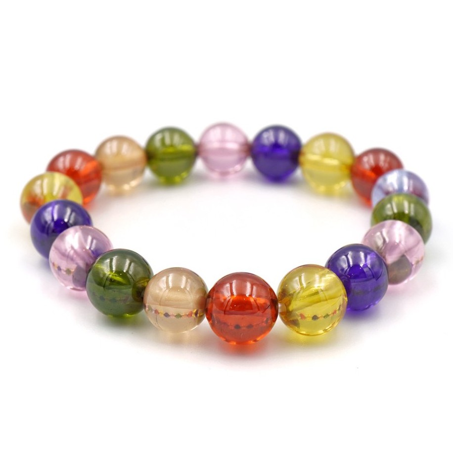 QUARTZ มณีใต้น้ำ ขนาด 10 เกรดพรีเมียม สร้อยข้อมือหินแท้ by siamonlineshop