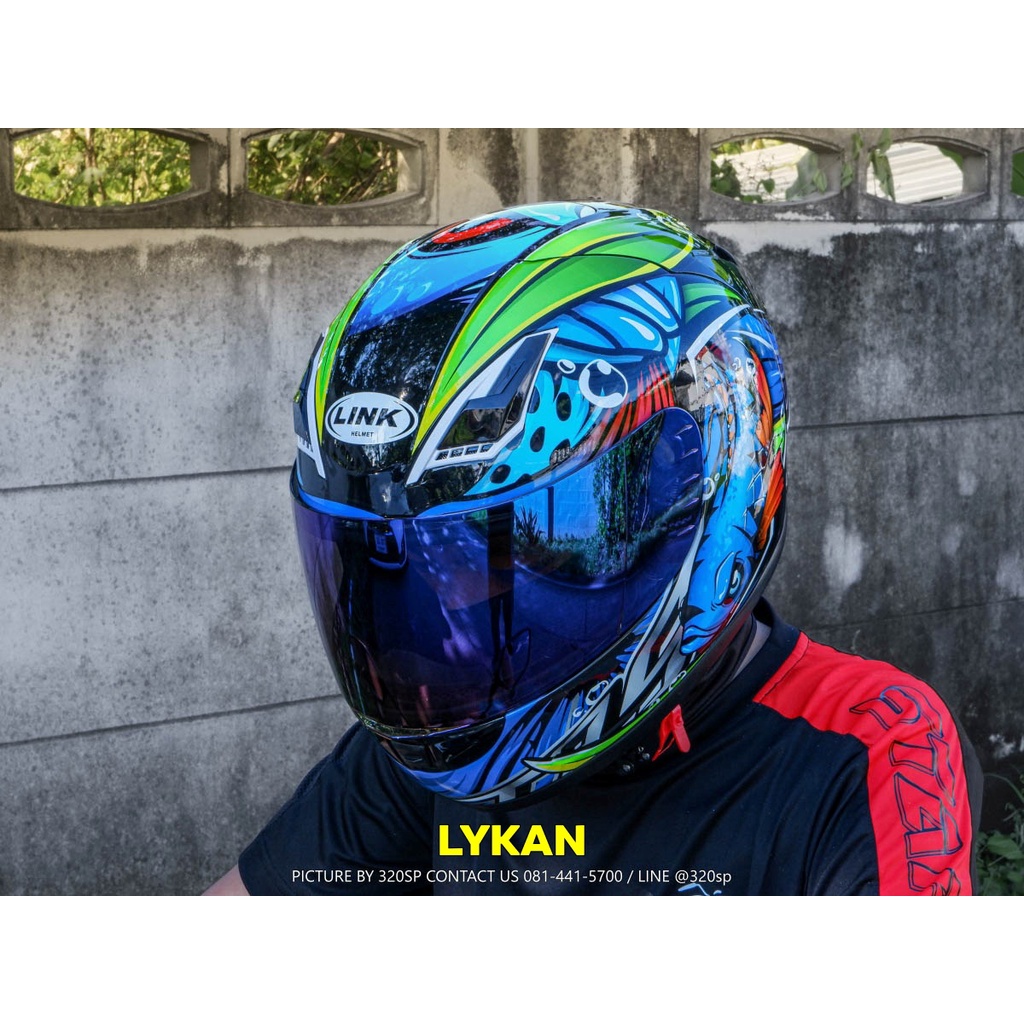 หมวกกันน็อคเต็มใบ LINK LYKAN 5  ลายใหม่ ส่งไว!!!
