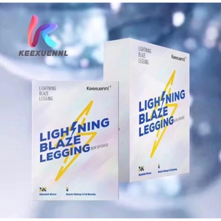 Keexuennl ใหม่ กางเกงเลกกิ้ง ลายสายฟ้า อัพเกรด Keexuennl S2