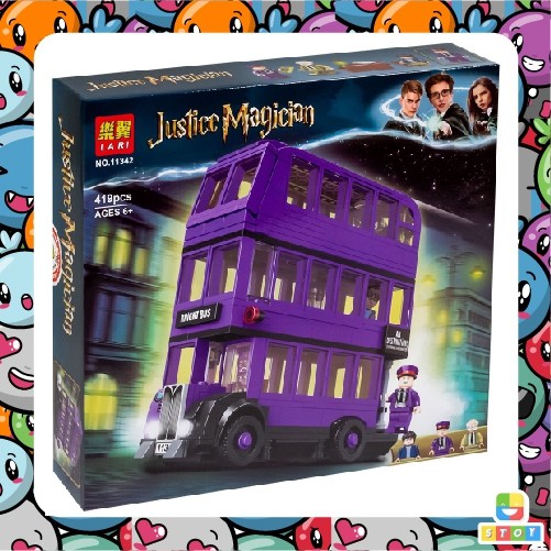 ชุดตัวต่อพ่อมดน้อย ชุดรถเมล์อัศวินราตรี LARI11342 จำนวน 419 ชิ้น