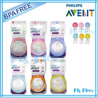 จุกนม Avent Natural แท้! เบอร์ 0,1,2,3,4 รุ่นใหม่