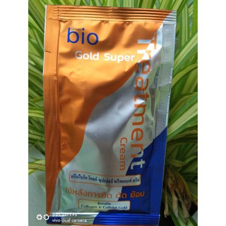 Green bio กรีนไบโอ โกลด์ ซุปเปอร์ ทรีทเมนท์ ครีม ทรีทเมนท์บำรุงผม ครีมนวดผม นุ่มลื่น มีน้ำหนัก ผมสวย ครีมปรับสภาพผม