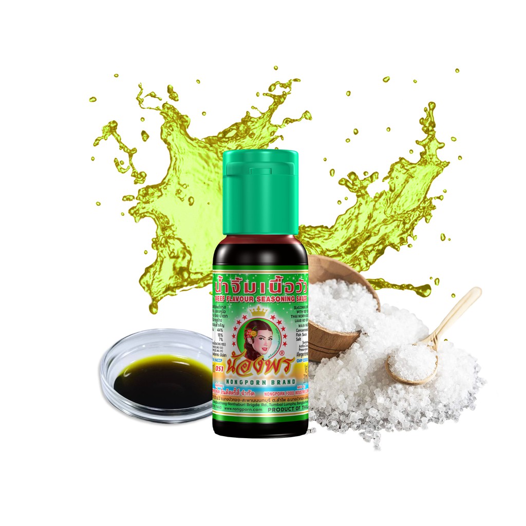 NONGPORN น้ำจิ้มเนื้อวัว (ดีวัว) ตราน้องพร ขนาด 630ml. (แบบขวด)