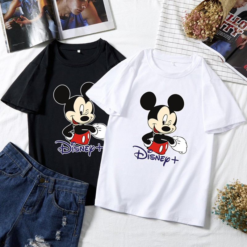 BK-08 /Disney+ ( 8 สี พร้อมส่ง!!!) เสื้อยืดพิมพ์ลายมิกกี้ เสื้อยืดแฟชั่นมาแรง ผ้าดีใส่สบายราคาถูก ปล