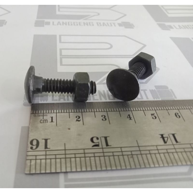 Cb 1/4x1 "Bolts / Umbrella Bolts / Fence / Bumper 6mm x 2.5 cm Shopee