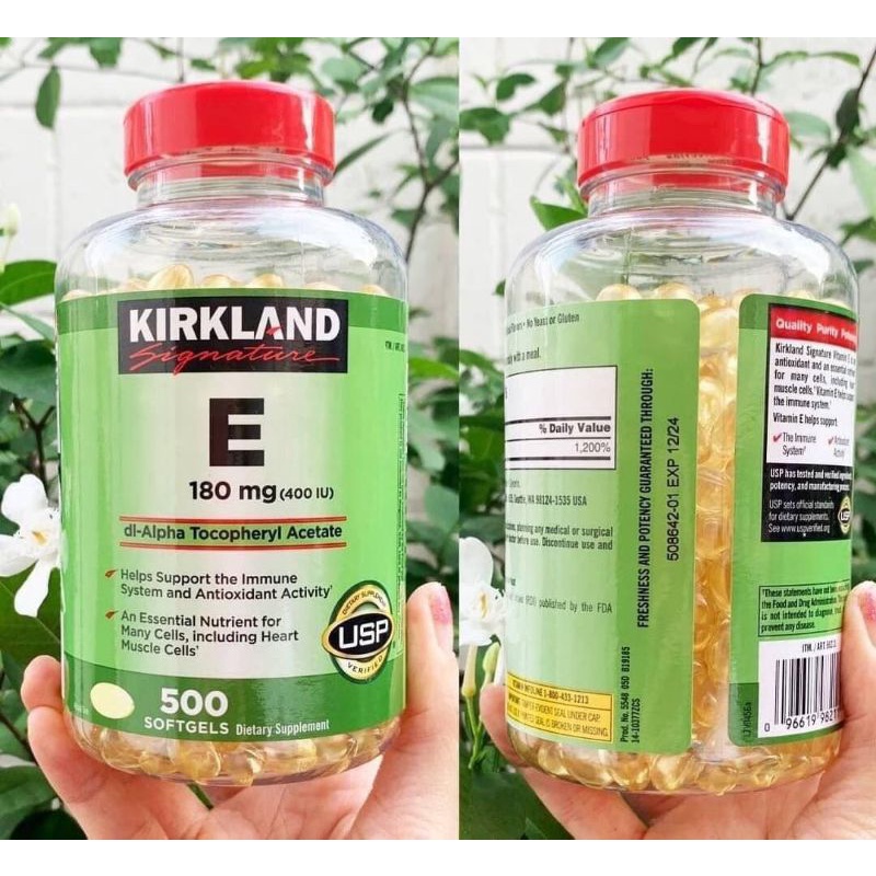 วิตามิน E แบบเม็ด (Kirkland Signature Vitamin E 180mg)