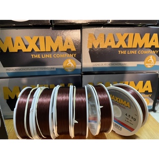 สายเอ็น MAXIMA สายเอ็นเต็ม สีน้ำตาล PREMIUM MONOFILAMENT FISHING LINE ผลิตในเยอรมัน เหนียวทน