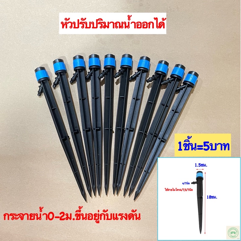 มินิสปริงเกอร์ขาปักหัวน้ำเงิน มินิสปริงเกอร์ขาปัก360องศา