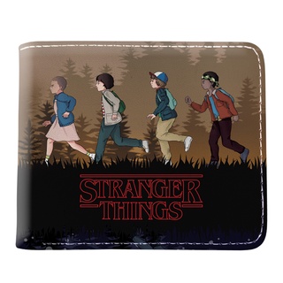 กระเป๋าสตางค์ลําลอง หนัง Pu ลายการ์ตูน Stranger Things เหมาะกับของขวัญ สําหรับเด็กผู้ชาย และเด็กผู้หญิง