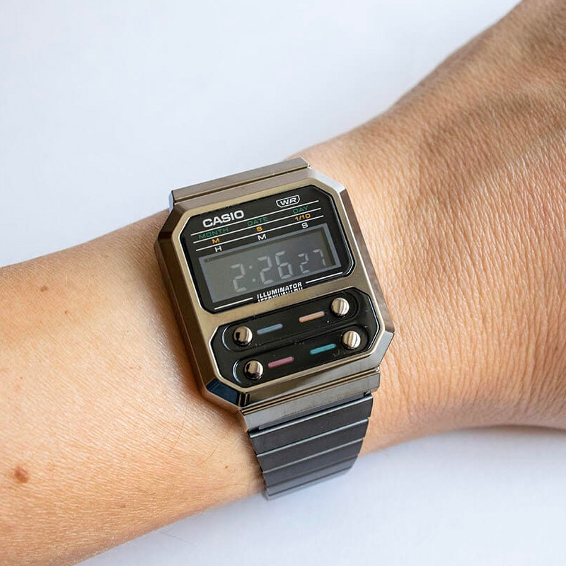 นาฬิกา CASIO RETRO SERIES รุ่น A100WE-1A / A100WEG-9A / A100WEGG-1A / A100WEL-1A / A100WEF / A120WE