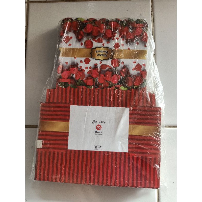 Snack Cardboard Uk 13x10x6 motif ดอกไม้