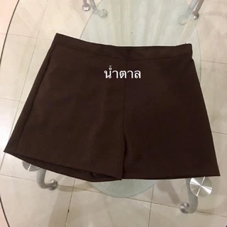 A03 กางเกงขาสั้นฮานาโกะ ซิปข้าง กระเป๋าข้าง ผ้าหนา เนื้อดี