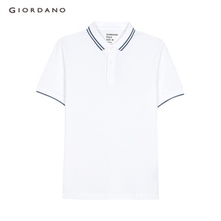 GIORDANO เสื้อโปโลผู้ชาย Mens Plain Polo 01011018