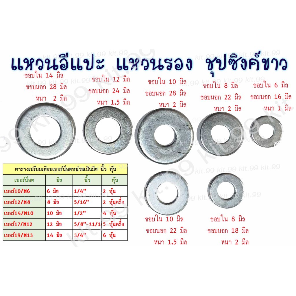 แหวนอีเเปะ แหวนรอง   เเพ็ค 10-50-100ตัว