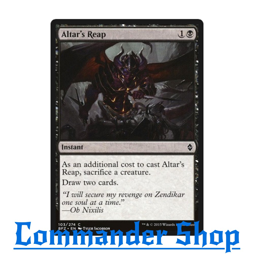 Altar's Reap (Instant) Black การ์ด Magic The Gathering (MTG)