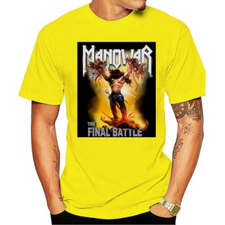 ใหม่ เสื้อยืด พิมพ์ลาย Manowar Final Battle คุณภาพสูง สําหรับผู้ชาย Hajbhd70Melkbj32