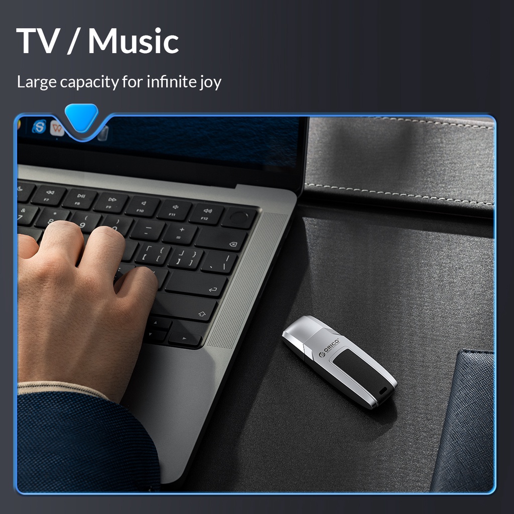 Orico U Disk 32GB 64GB 128GB 256GB USB C Memory Stick Drive USB 3.0 260MB/S Pendrive Plug and Play (U3S-C) - รูปที่ 5