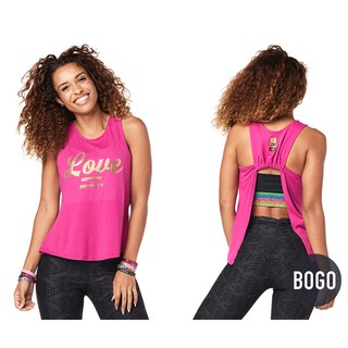 Zumba Love Anywhere Open Back Tank (เสื้อกล้ามออกกำลังกายซุมบ้า)