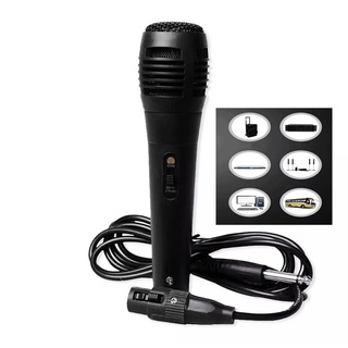 ไมค์พร้อมสาย ไมโครโฟน ร้องเพลง/พูด คาราโอเกะ Professional Dynamic Microphone (รุ่นถูก)