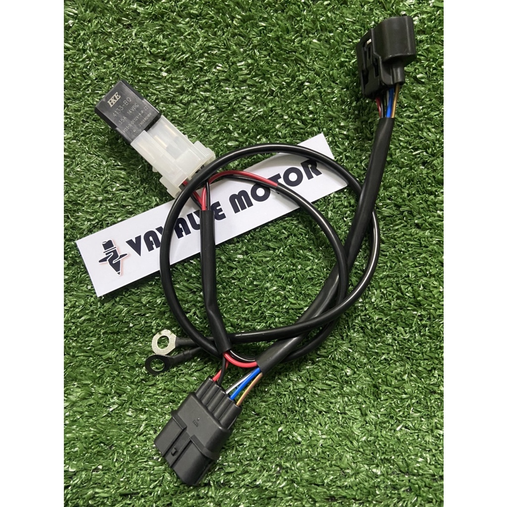 ชุดสายรีเลย์เพิ่มไฟปั๊มติ๊ก รีเลย์ปั๊มติ๊ก ใช้สำหรับรถ  PCX-150, MSX-125, SCOOPY-I,  ตระกูล  WAVE ทุ