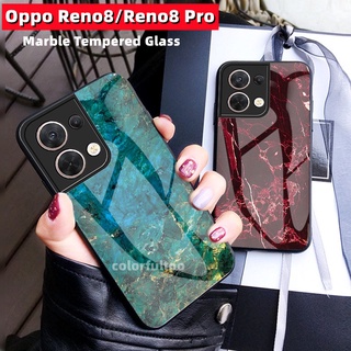 เคสโทรศัพท์ซิลิโคน TPU แบบแข็ง ไล่โทนสี ลายหินอ่อน สําหรับ Oppo Reno 8 Pro 8Pro Reno8pro Reno8 Pro 5G 8Z Reno8 4G 5G