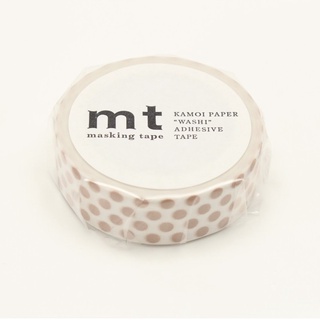 mt masking tape dot milk tea (MT01D364) / เทปตกแต่งวาชิ ลาย dot milk tea แบรนด์ mt masking tape ประเทศญี่ปุ่น
