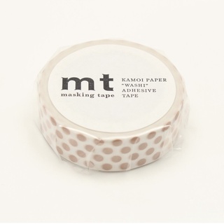 mt masking tape dot milk tea (MT01D364) / เทปตกแต่งวาชิ ลาย dot milk tea แบรนด์ mt masking tape ประเทศญี่ปุ่น