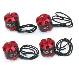 Mitoot R1104 มอเตอร์ไร้แปรงถ่าน 7500KV 1-2S เพลา 1.5 มม. พร้อมใบพัด 2030 3020 สําหรับโดรนบังคับ Micro FPV 4 ชิ้น ต่อล็อต