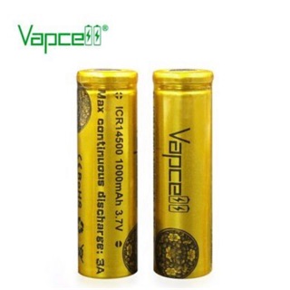 ถ่านชาร์จ Vapcell ICR14500 3.7V 1000mAh 3A ของแท้ 2 ก้อน