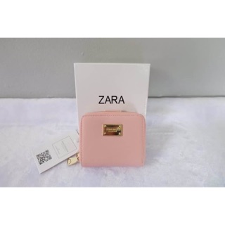 💕 ZARA SMALL WALLET กระเป๋าหนังsaffianoทรงสั้น 💕🍭