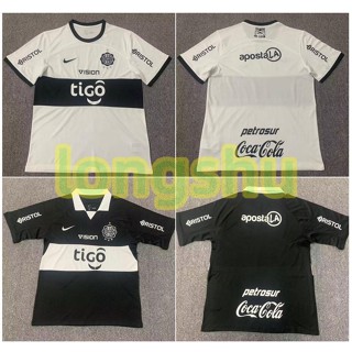 เสื้อกีฬาแขนสั้น ลายทีมชาติฟุตบอล Olimpia home away 2023 2024 ไซซ์ S-XXL