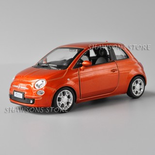 โมเดลรถยนต์โลหะ สเกล 1:28 Fiat 500 ของเล่นสําหรับเด็ก