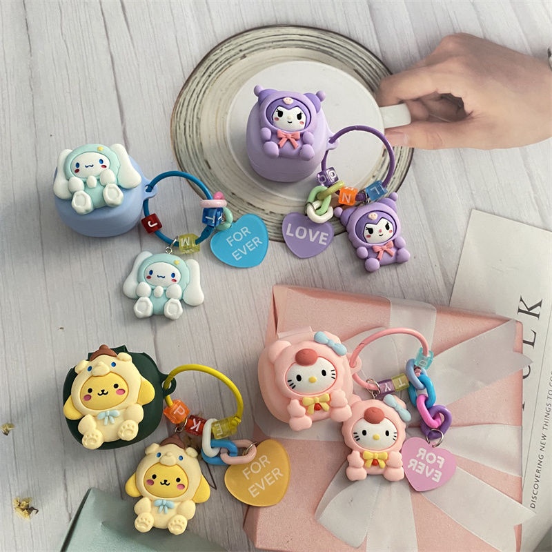 เหมาะสําหรับ Baseus WM02 หูฟังไร้สายป้องกันกรณีการ์ตูน WM02 ชาร์จถังซิลิโคน Shock-proof Case