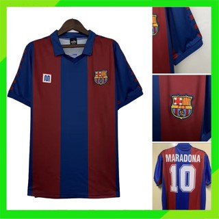 เสื้อกีฬาแขนสั้น ลายทีมชาติฟุตบอล MARADONA 10 1980 1982 Barcelona Home 80 82 ชุดเหย้า สําหรับผู้ชาย