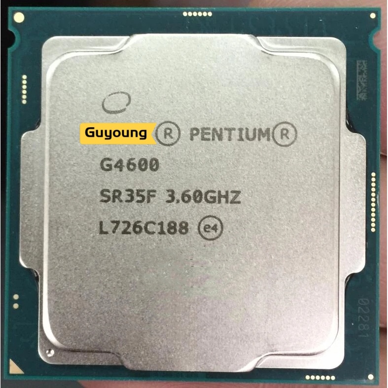 Pentium โปรเซสเซอร์ G4600 g4600 CPU LGA 1151-land FC-LGA 14 nanometers Dual-Core CPU สามารถทํางานได้