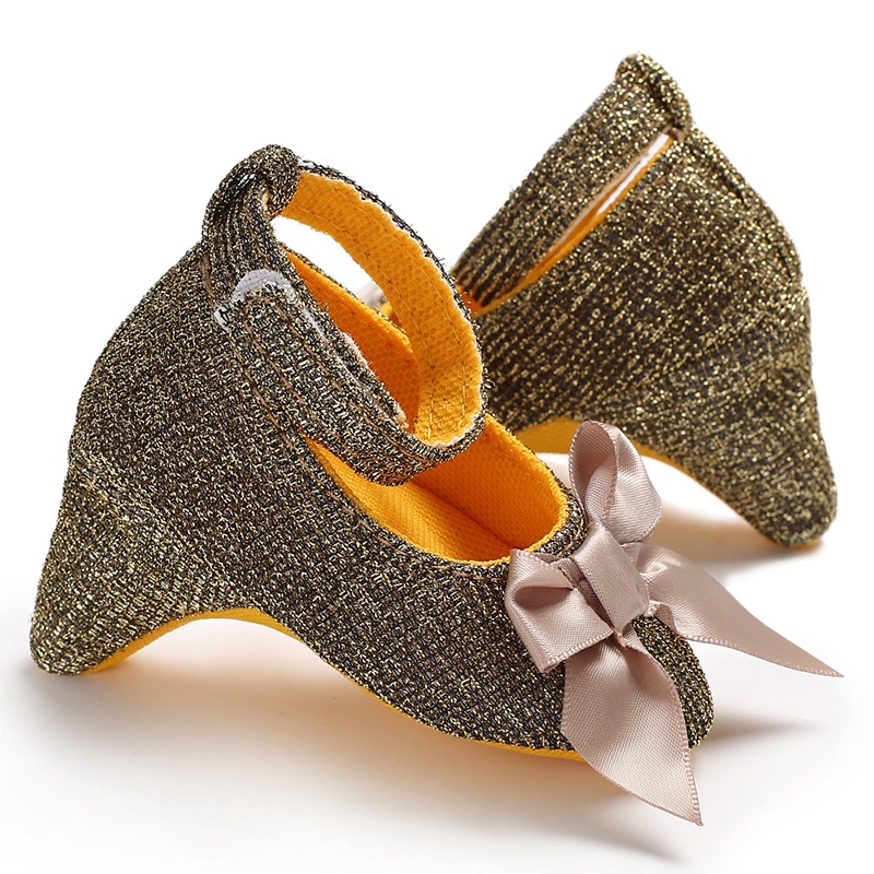 รองเท้าส้นสูง พื้นนิ่ม ลายดอกไม้น่ารัก สไตล์เจ้าหญิง สําหรับเด็กทารกผู้หญิง ใส่ถ่ายรูป ใส่ตอนเย็น - รูปที่ 5