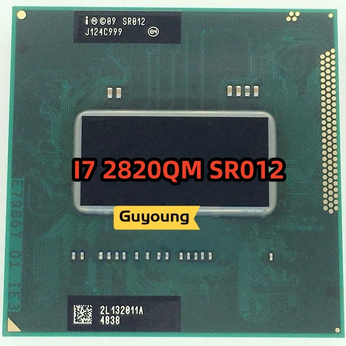 โปรเซสเซอร์ CPU Core i7-2820QM i7 2820QM SR012 2.3 GHz Quad-Core แปดเธรด 8M 45W ซ็อกเก็ต G2 rPGA988B