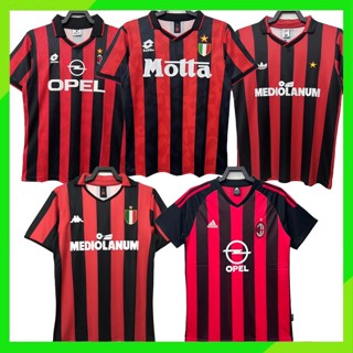 เสื้อกีฬาแขนสั้น ลายทีม Milan 02 03AC 88 89 90 91 93 94 95 96 สไตล์เรโทร สําหรับผู้ชาย