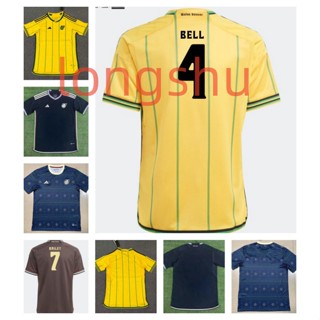 เสื้อกีฬาแขนสั้น ลายทีมชาติฟุตบอล Jamaica 2023 2024 ชุดเหย้า ทีมเหย้า ไซซ์ S-4XL