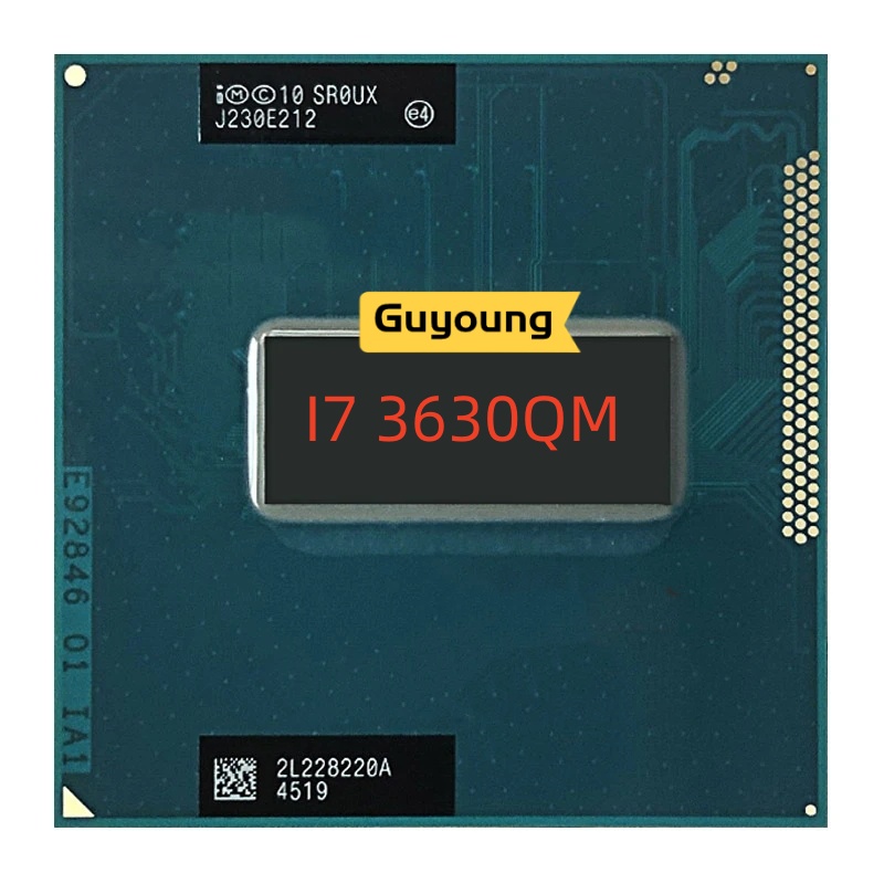 ซ็อกเก็ตหน่วยประมวลผล CPU Core i7-3630QM i7 3630QM SR0UX 2.4 GHz Quad-Core Eight-Thread 6M 45W G2 rP