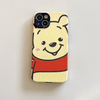 เคสโทรศัพท์มือถือหนัง กันกระแทก ลายการ์ตูน Winnie น่ารัก สําหรับ iPhone 14Promax 14Pro 14 13Promax 13Pro 13 12Promax 12Pro 12 11