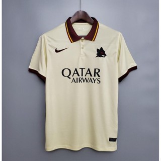 เสื้อเชิ้ต ลายทีมชาติฟุตบอล Roma Away 20 21 ไซซ์ S - XXL สําหรับผู้ชาย